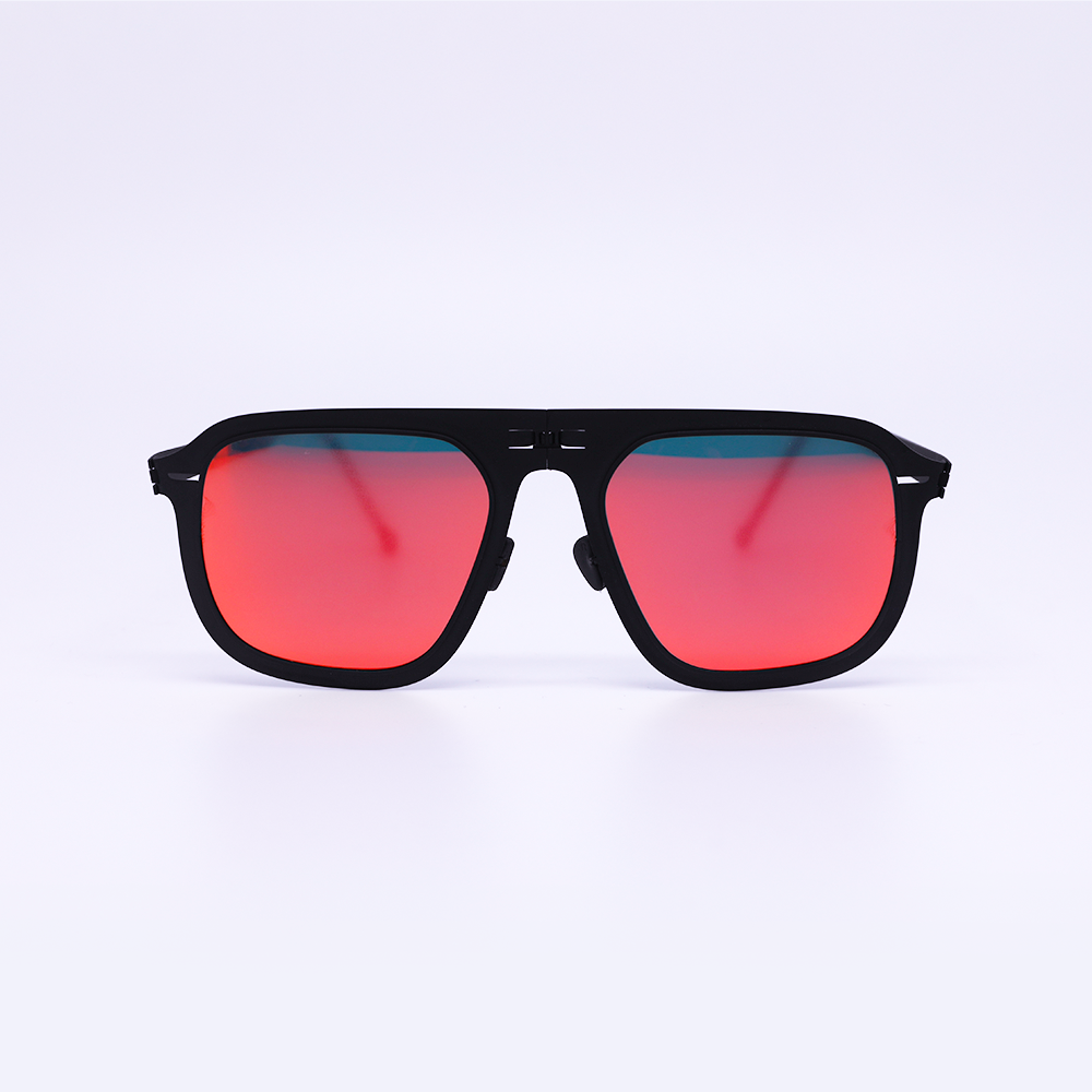 Virgil in Matte Black / Red Mirror